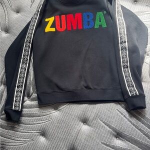 Zumba Black Sweatshirt with Colorful Logo